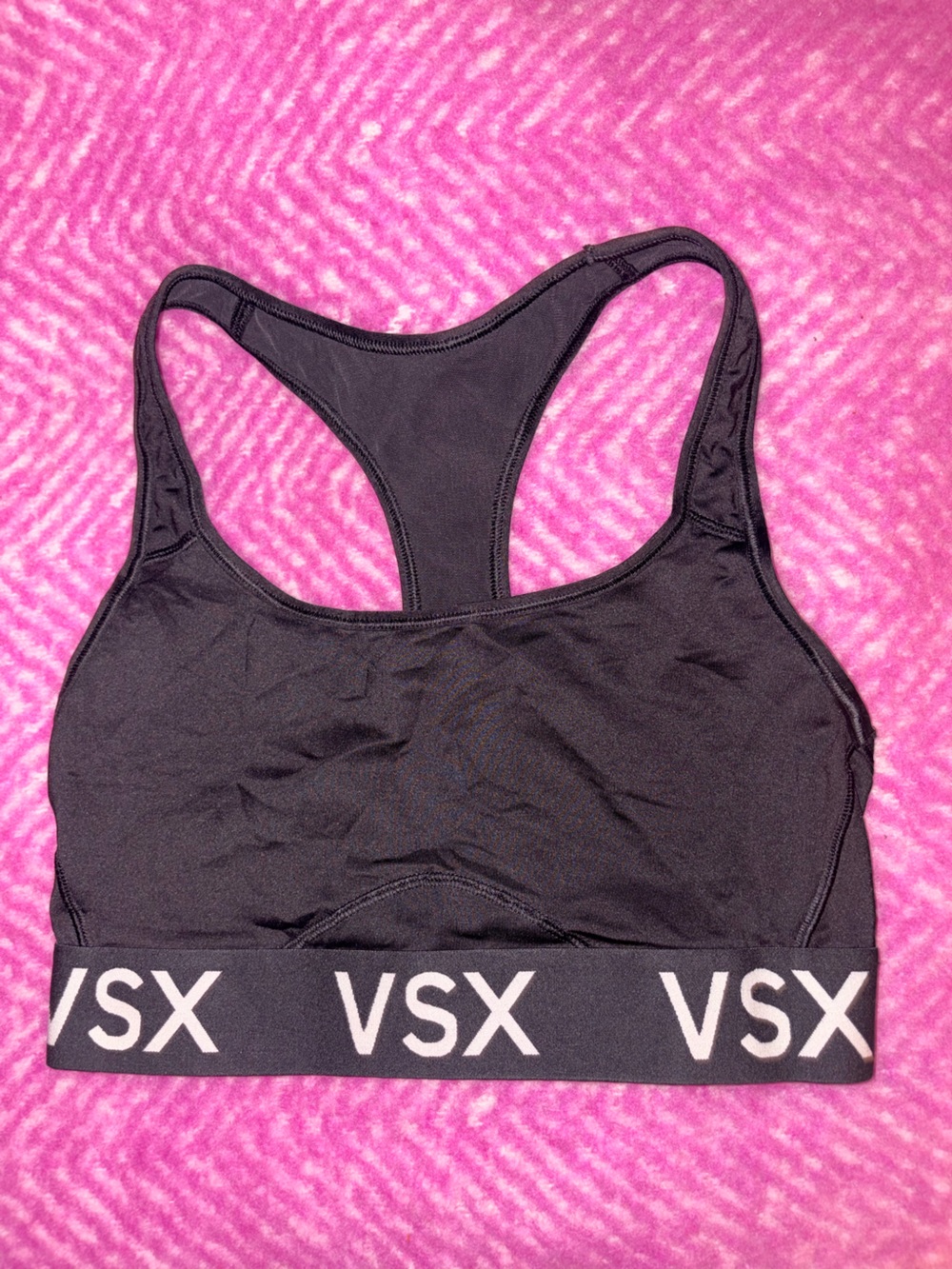 Victoria's Secret VSX Black Racerback Sports Bra